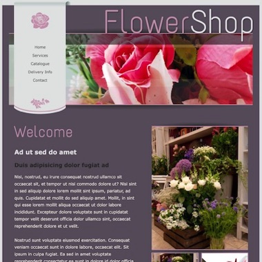 Image of a flower shop website designed by iDigitise